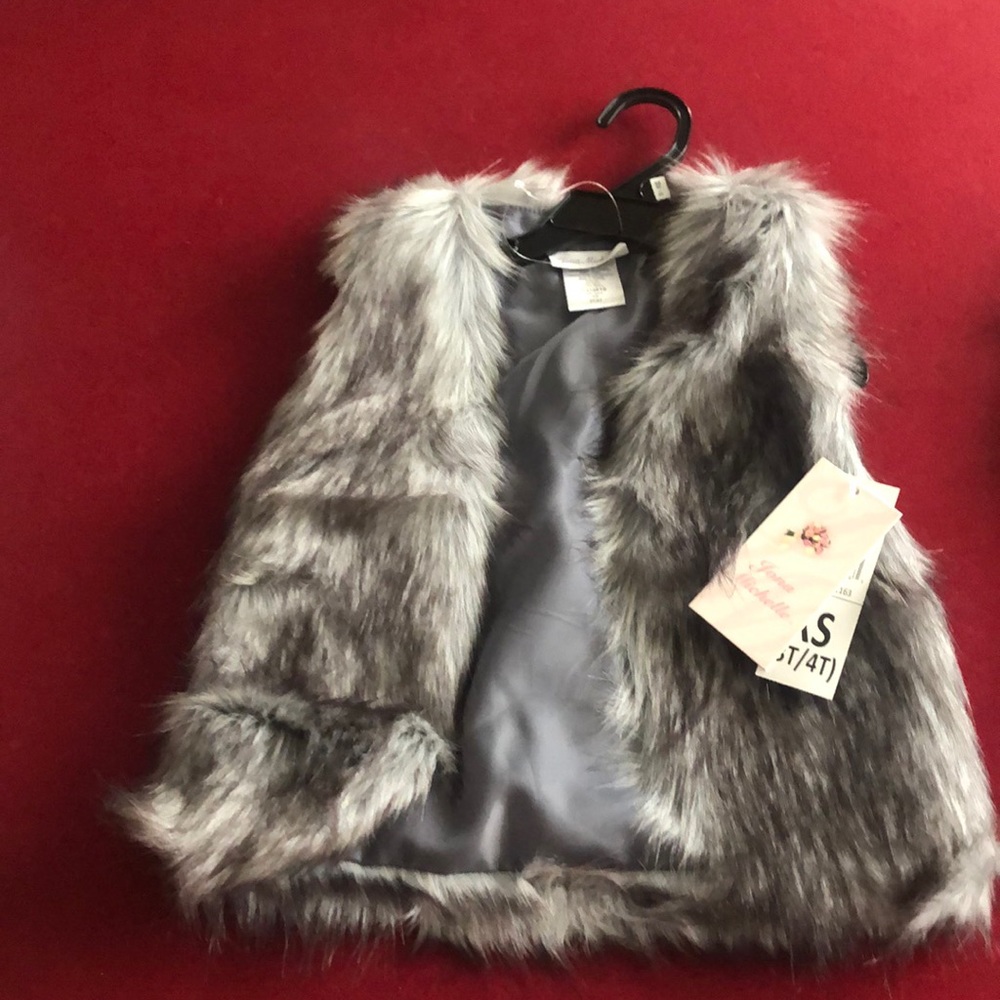Faux fur vest